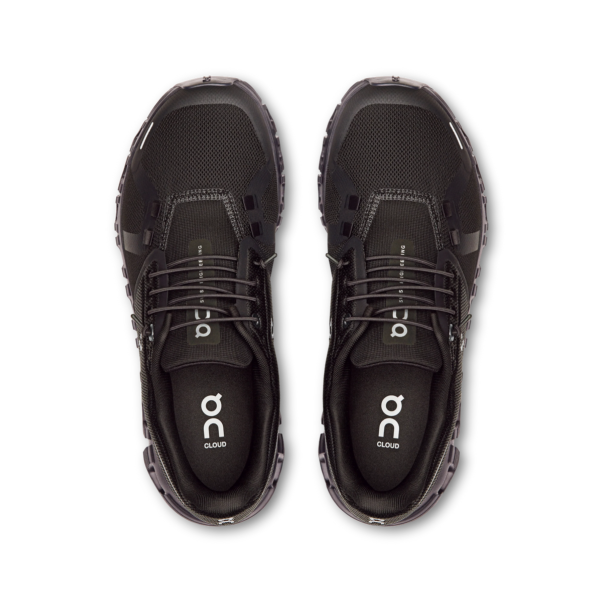 On Cloud 6 in Black / Black - view 2
